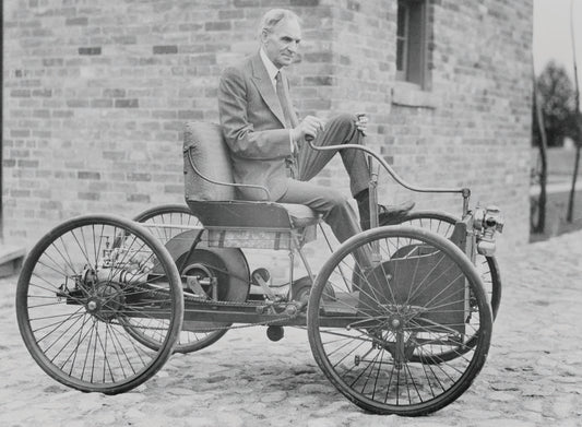 1946 Henry Ford on his Quadricycle at Greenfield V 0401-1026