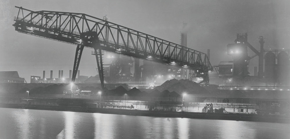 1947 Ford Rouge Complex at night 0401-1069