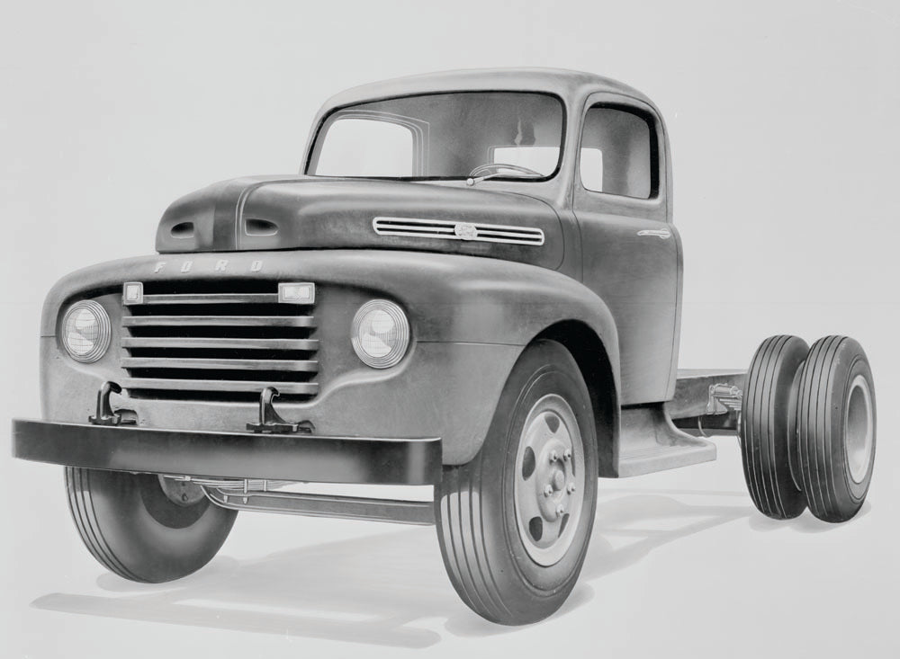 1948 Ford truck styling concept rendering 0401-1097