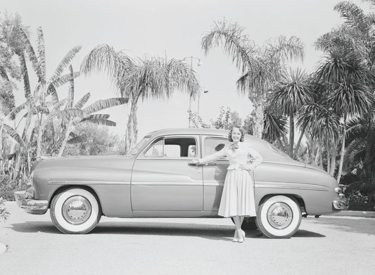 1948 Terry Moore with 1948 Mercury 0401-1105