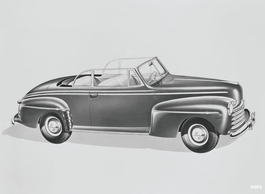 1946 Ford convertible art work 0401-1285