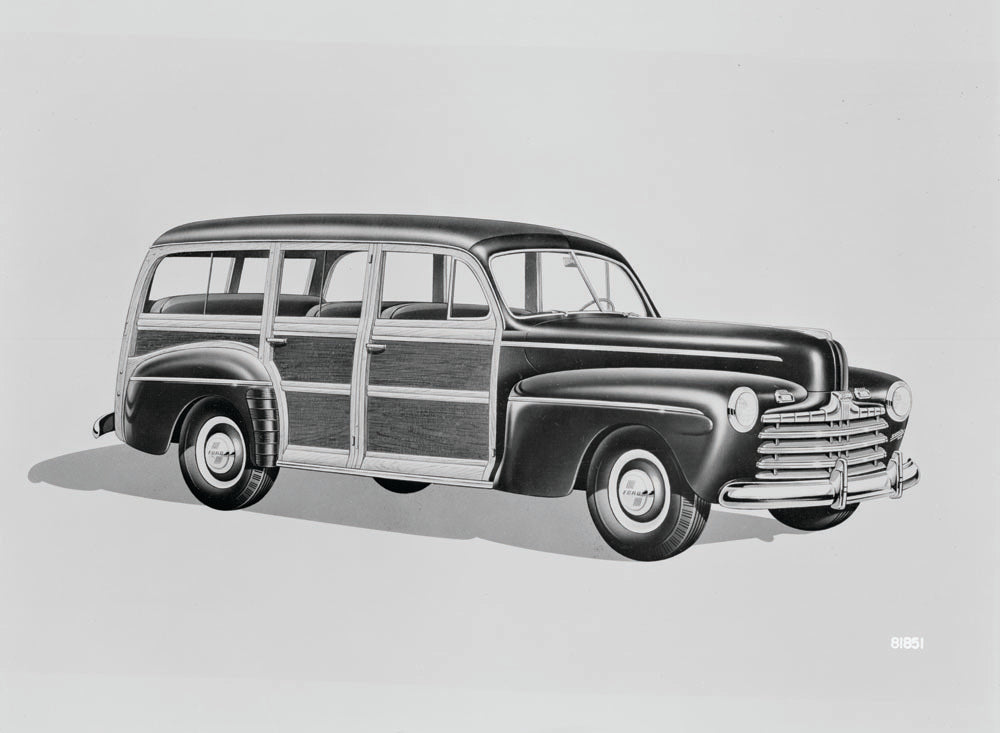 1946 Ford station wagon art work 0401-1328