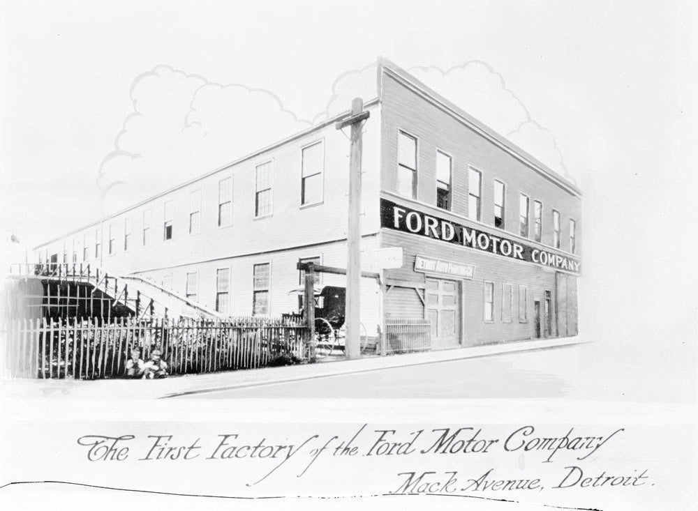 1904 (circa) Ford Mack Avenue Factory  0401-1336