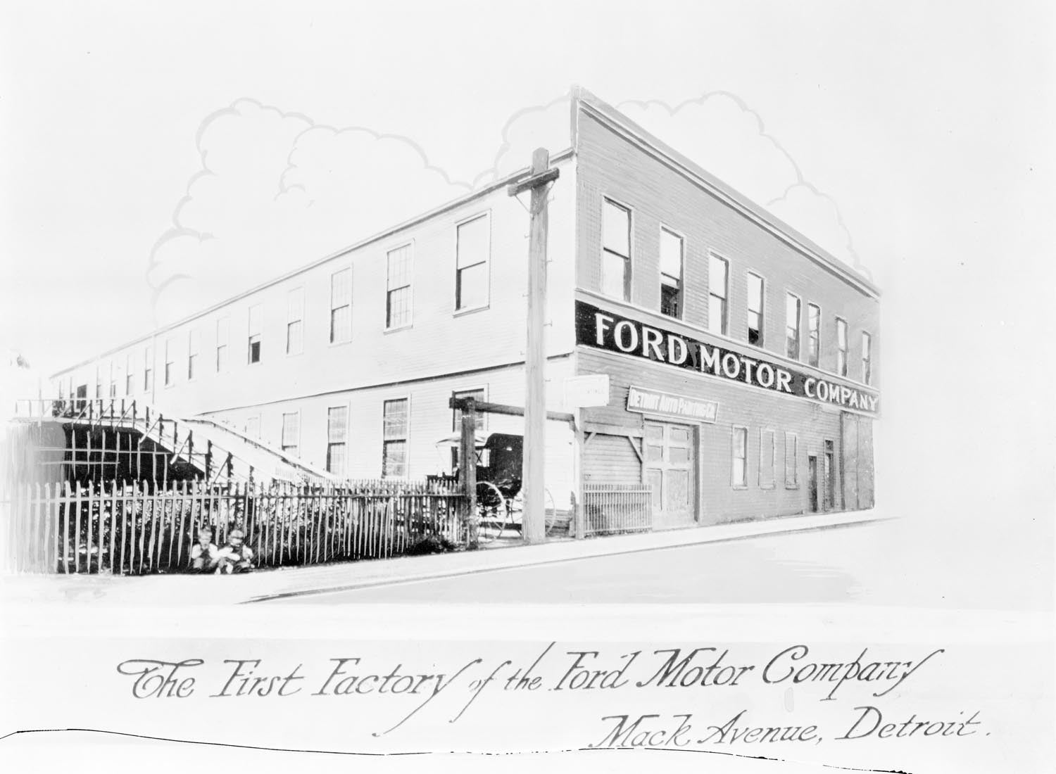 1904 (circa) Ford Mack Avenue Factory  0401-1336