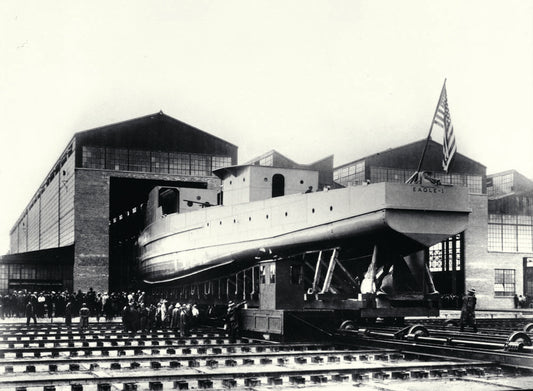 1918 Submarine Chaser number one before launch 0401-1350