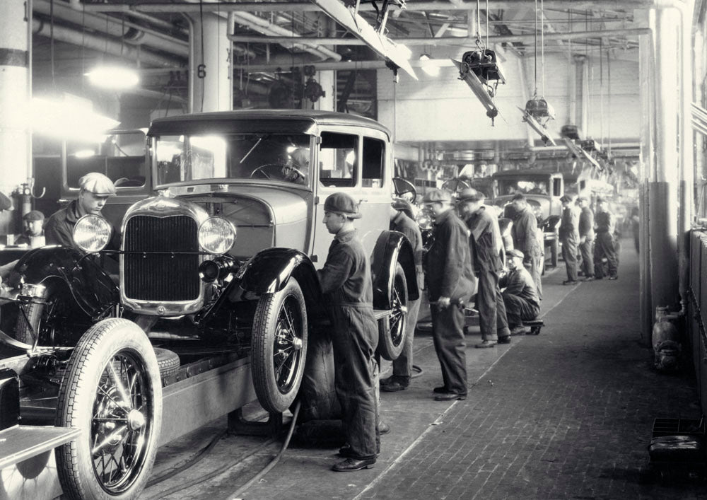 1928 Ford Rouge Complex Model A assembly line 0401-1356-1