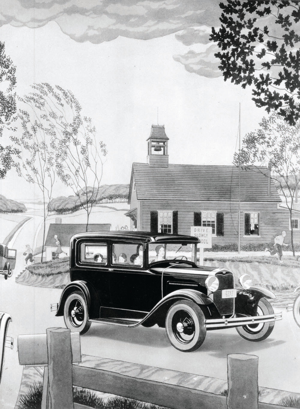 1931 Ford Model A Tudor Sedan advertising art 0401-1363