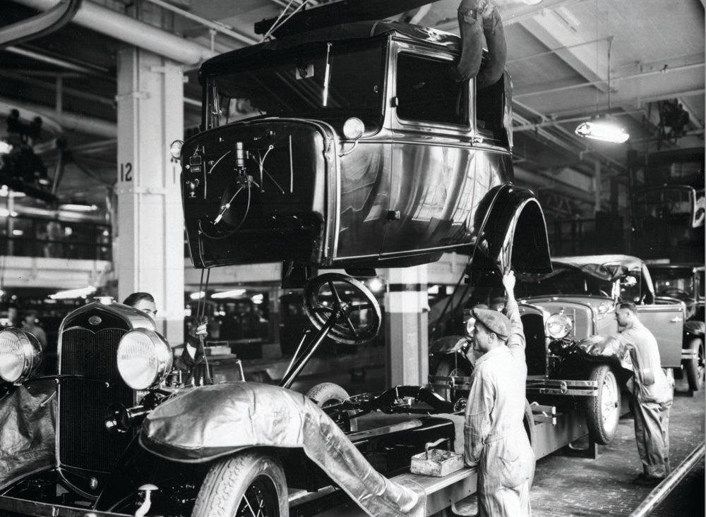 1931 Ford Model A Victoria Coupe mating to chassis 0401-1365