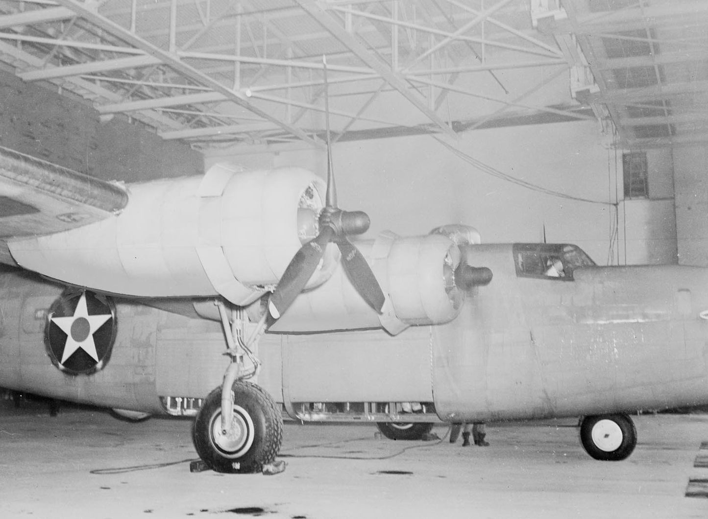 1942 Ford Willow Run Plant first B 24 off assembly  0401-1384