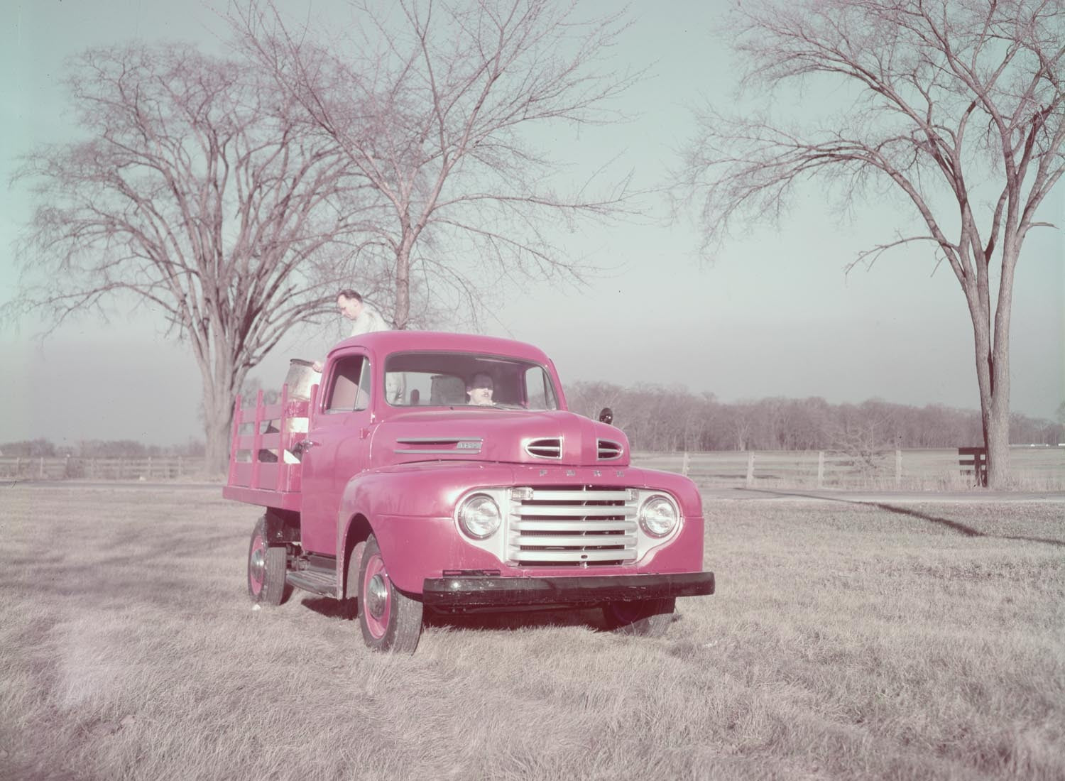1950 Ford F 7 stake truck  0401-1420
