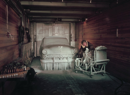 1952 Ford in cold test room 0401-1495