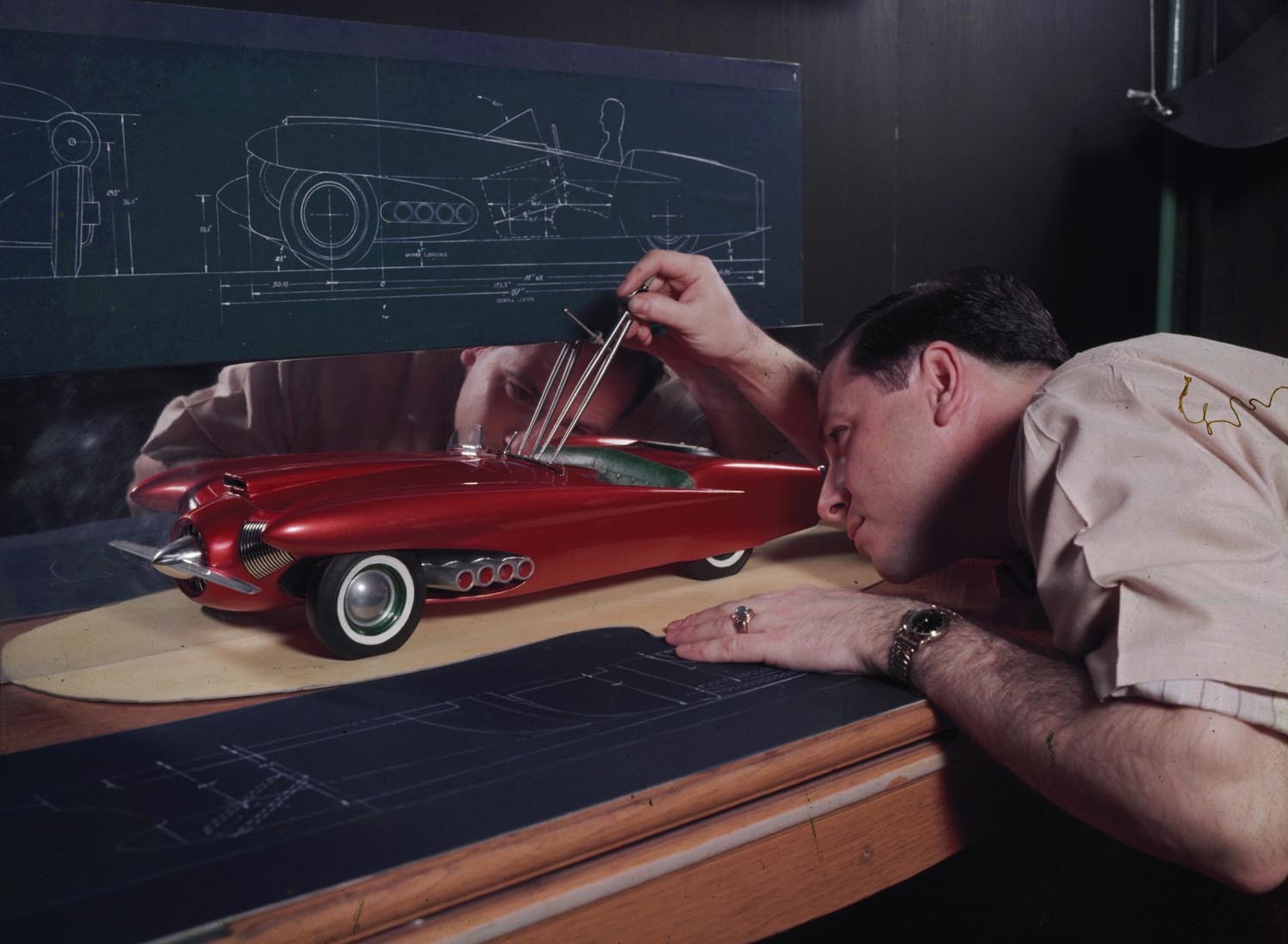 1952 Ford Styling Studio concept car model  0401-1499