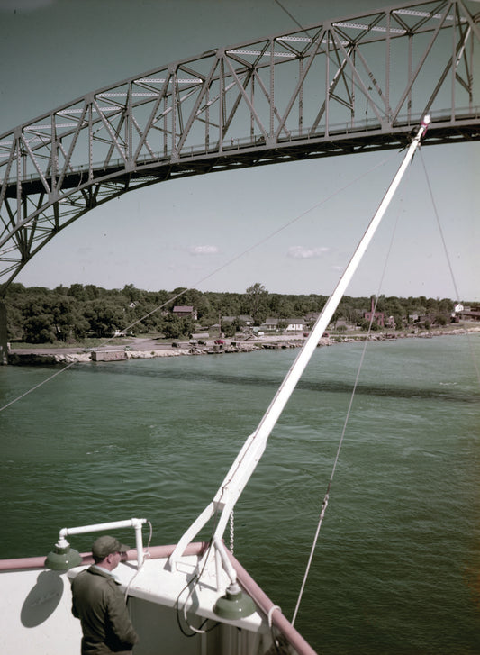 1953 Ford ore boat SS William C Ford in Port Huron 0401-1513