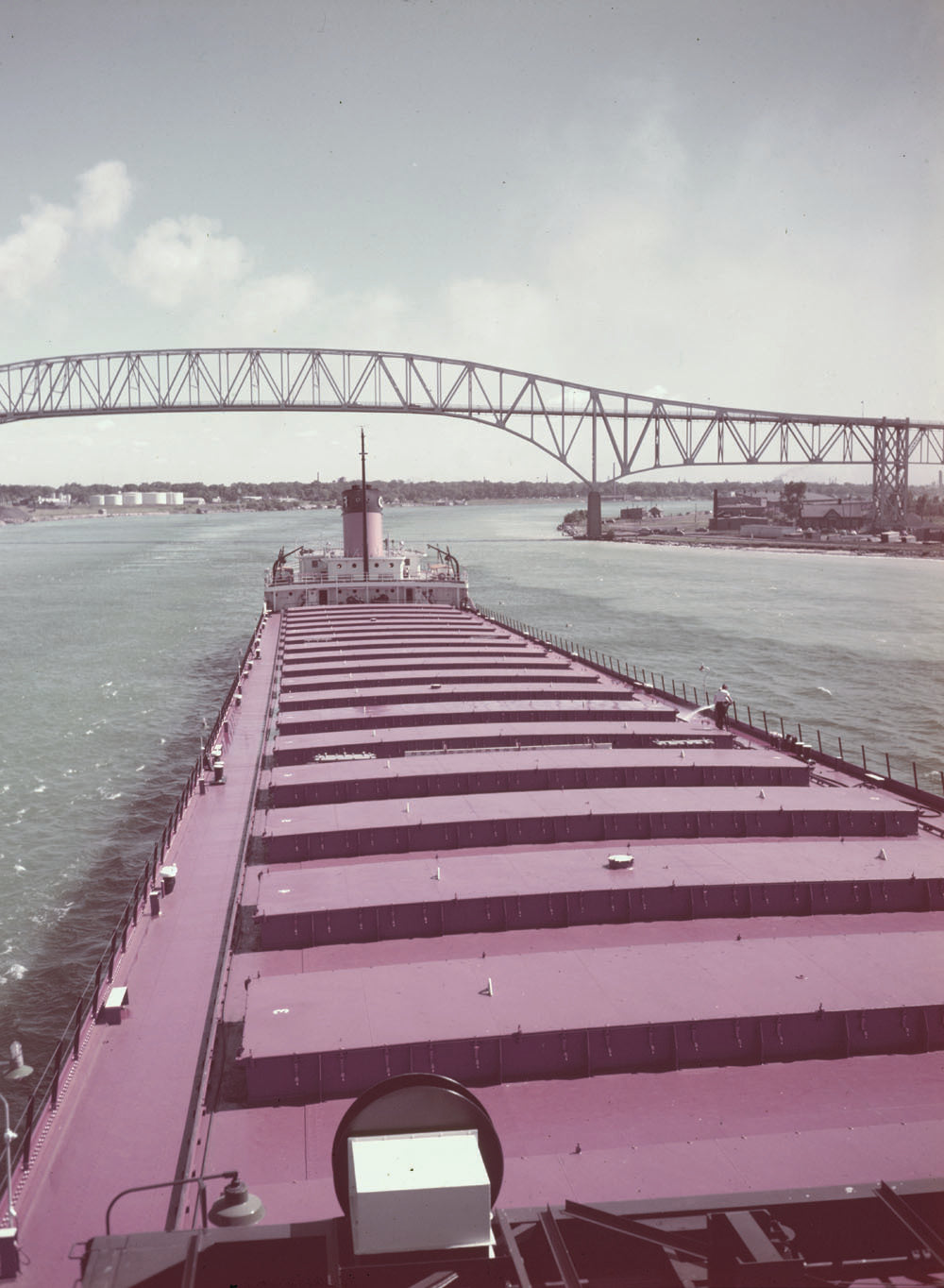 1953 Ford ore boat SS William C Ford in Port Huron 0401-1514