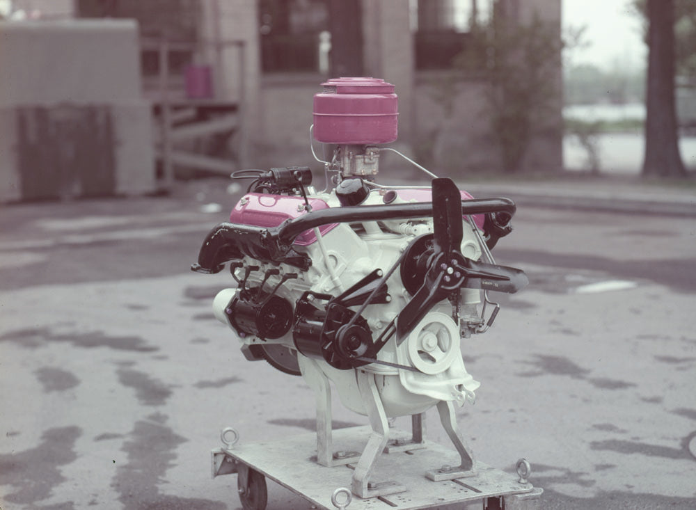 1954 Ford overhead eight cylinder engine  0401-1575