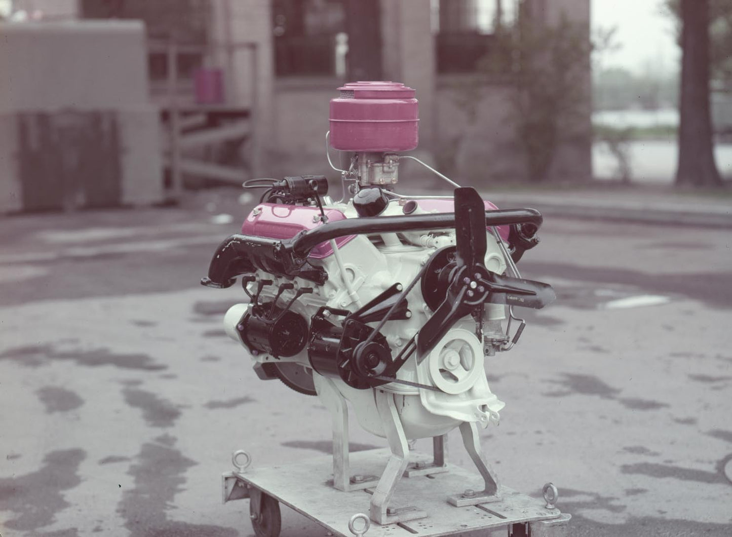 1954 Ford overhead eight cylinder engine  0401-1575