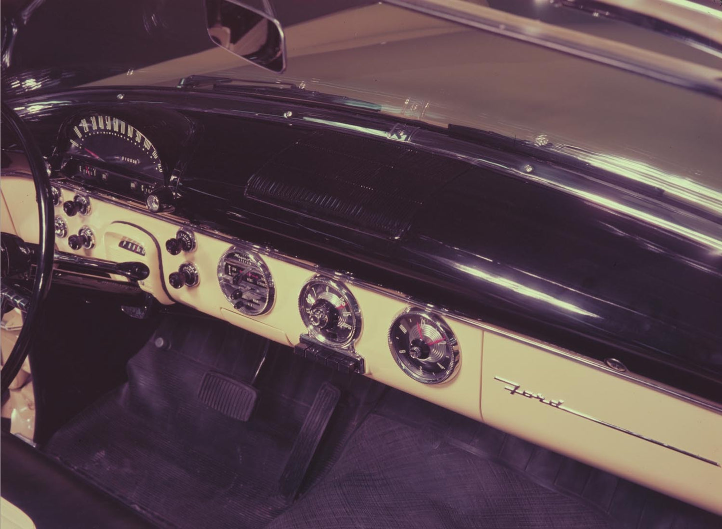 1955 Ford convertible instrument panel  0401-1618