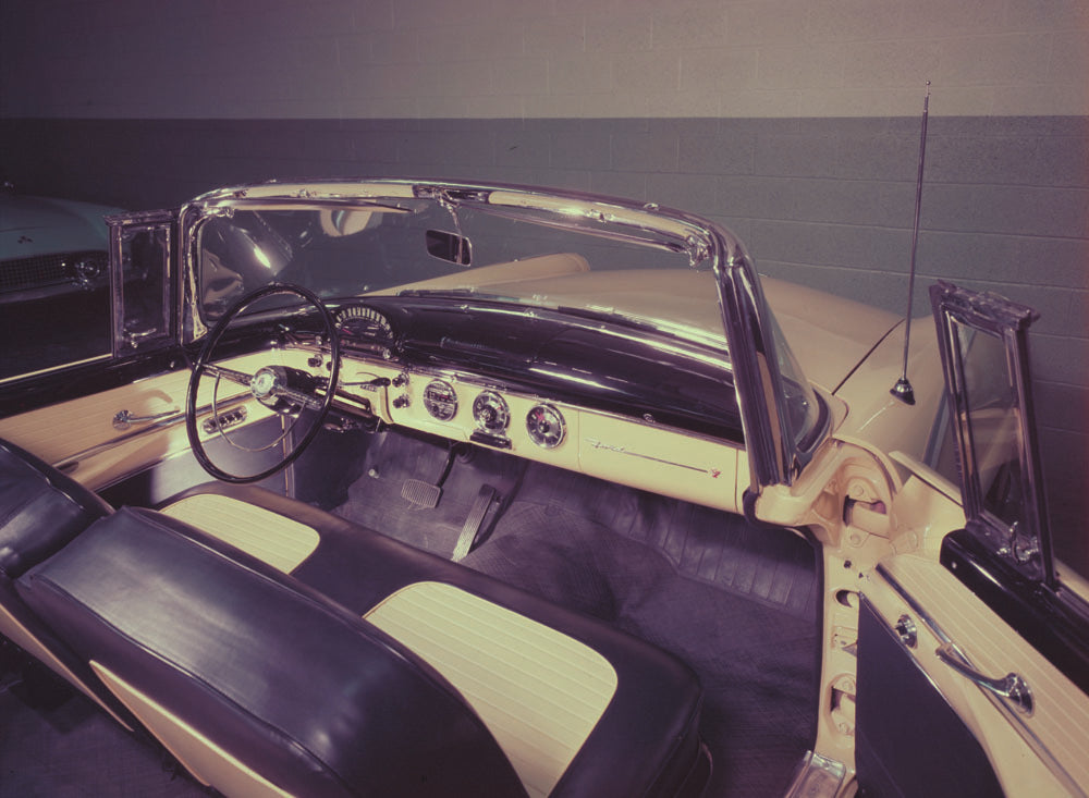 1955 Ford convertible interior  0401-1619