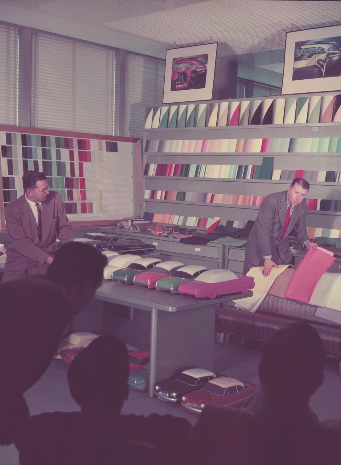 1955 Ford Design Center color chip room  0401-1627