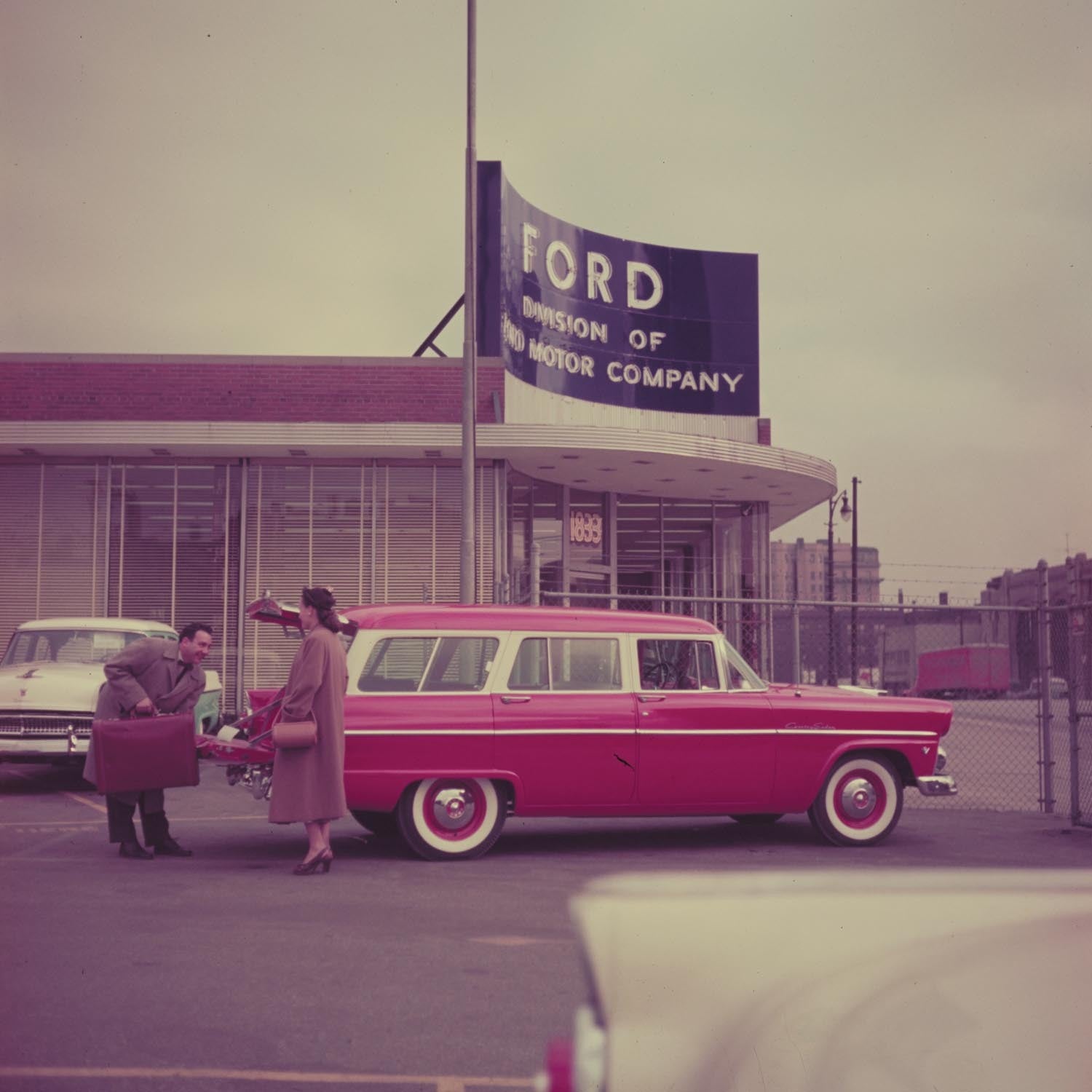 1955 Ford Factory Delivery Facility on Jefferson A  0401-1633