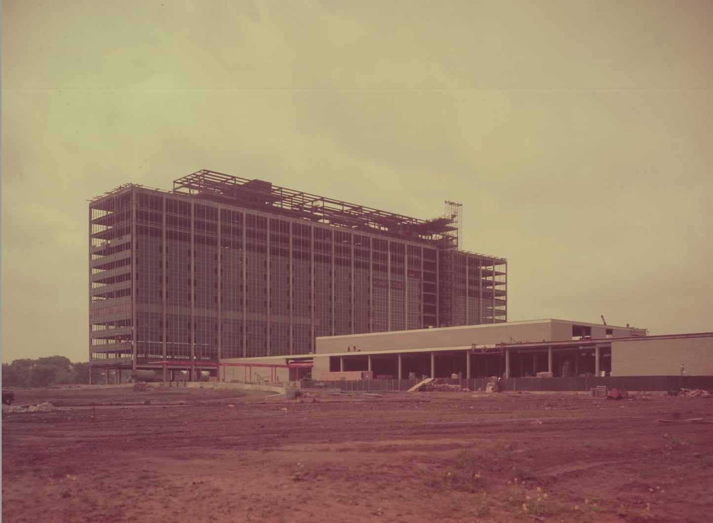1955 Ford World Headquarters Building under constr  0401-1693