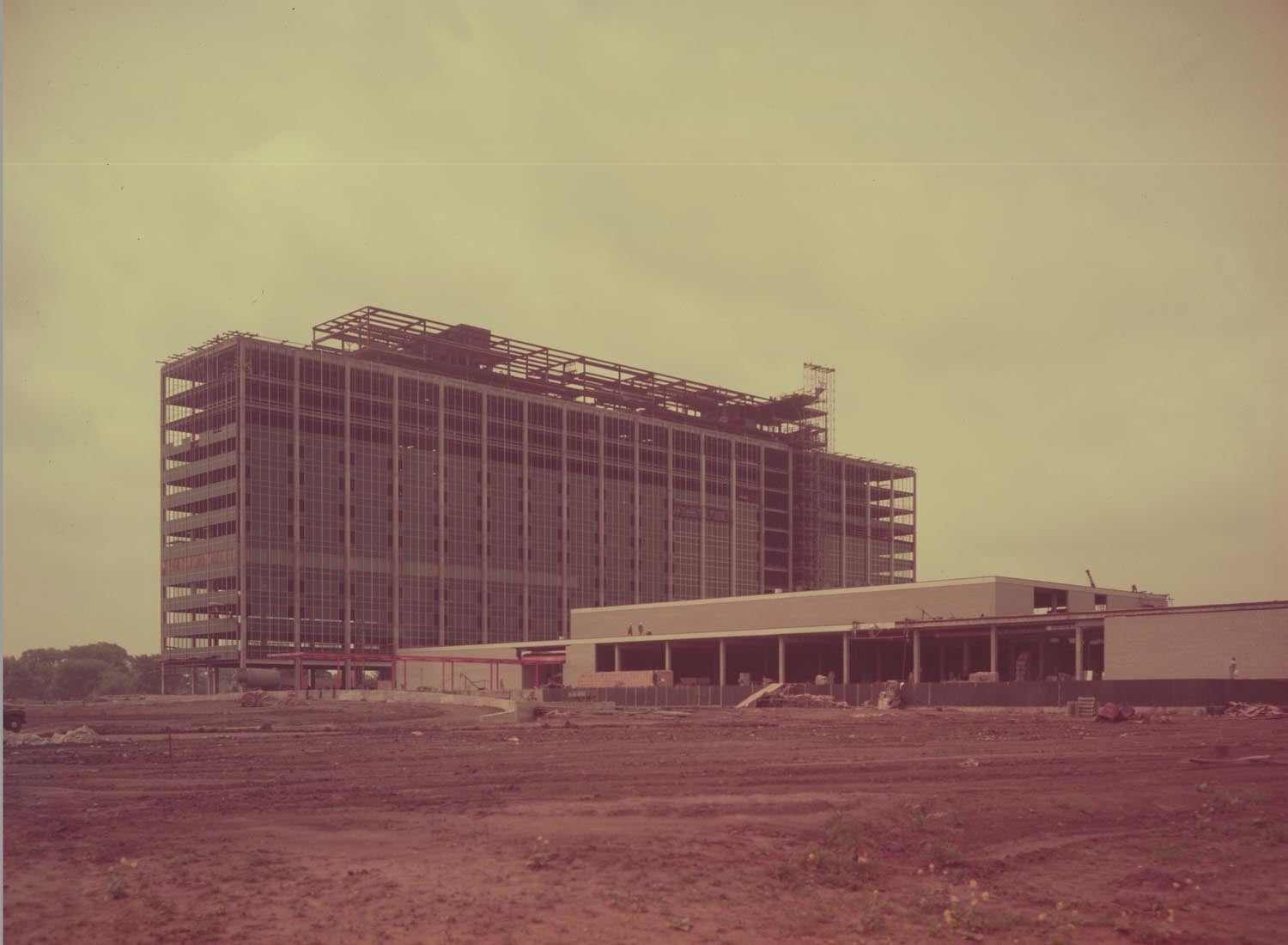 1955 Ford World Headquarters Building under constr  0401-1693