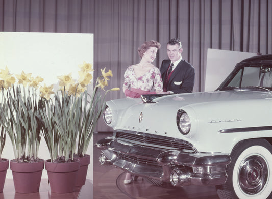 1955 Lincoln at Dearborn Engineering  0401-1697
