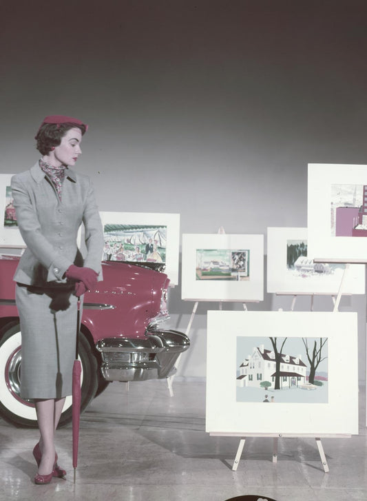 1955 Lincoln display at Dearborn Engineering  0401-1703