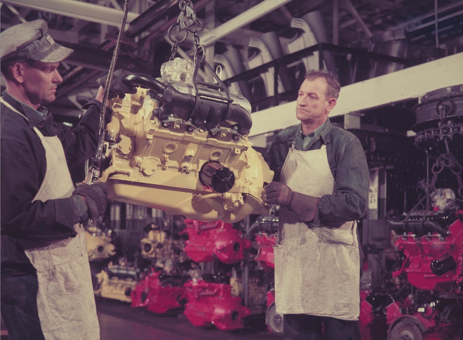 1956 Ford Atlanta Assembly Plant truck engine on  0401-1733