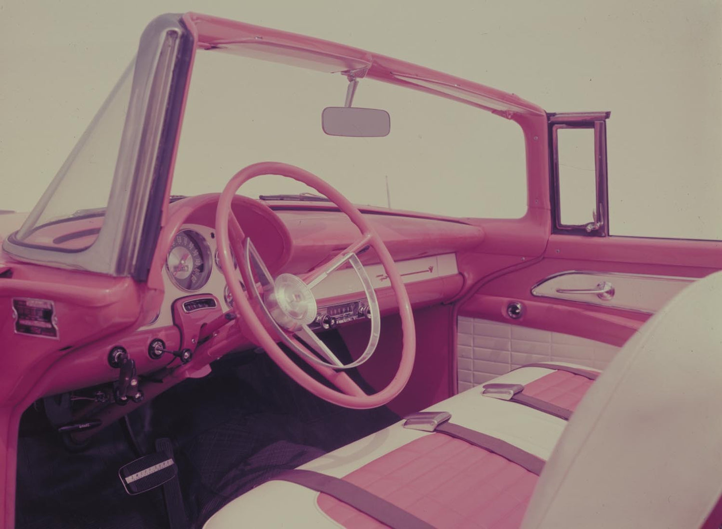1956 Ford convertible interior  0401-1735