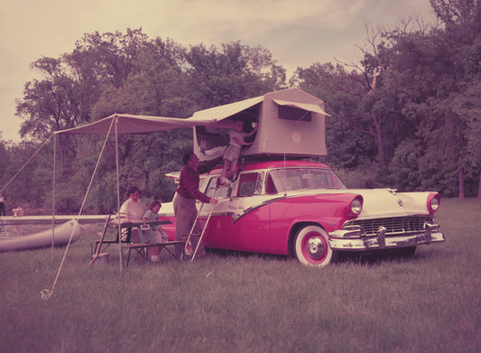 1956 Ford Country Sedan with station wagon living 0401-1740