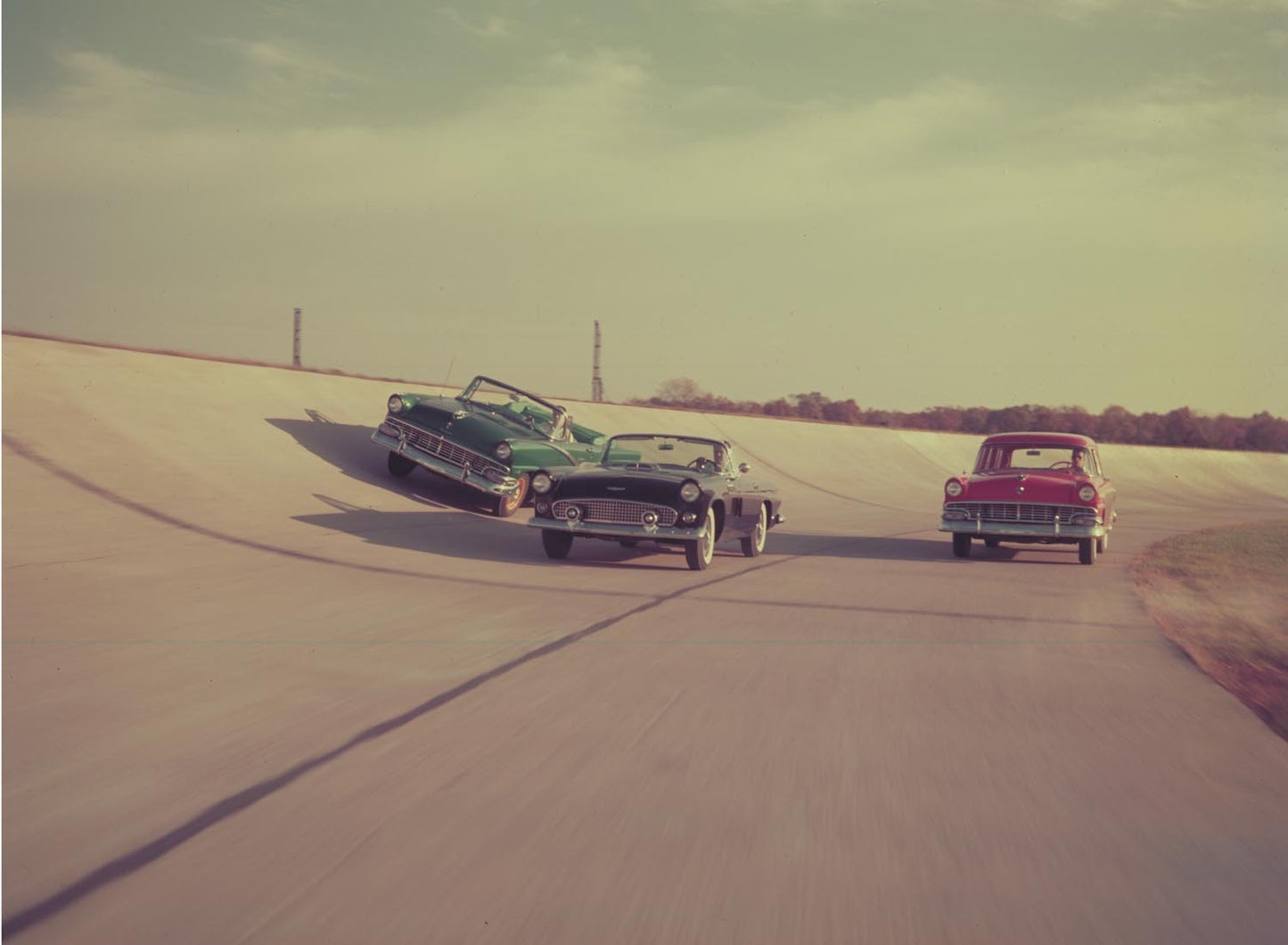 1956 Ford Dearborn Test Track Sunliner Thunderbird  0401-1747