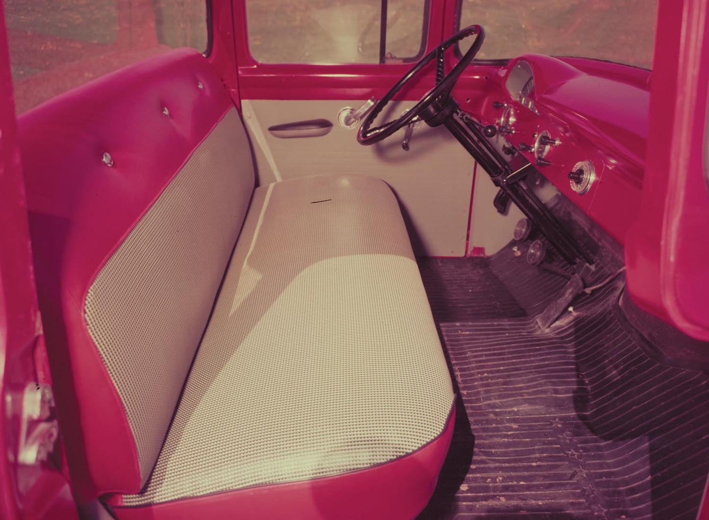 1956 Ford F 100 pickup interior  0401-1750