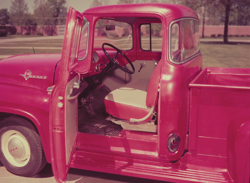 1956 Ford F 100 pickup interior  0401-1751