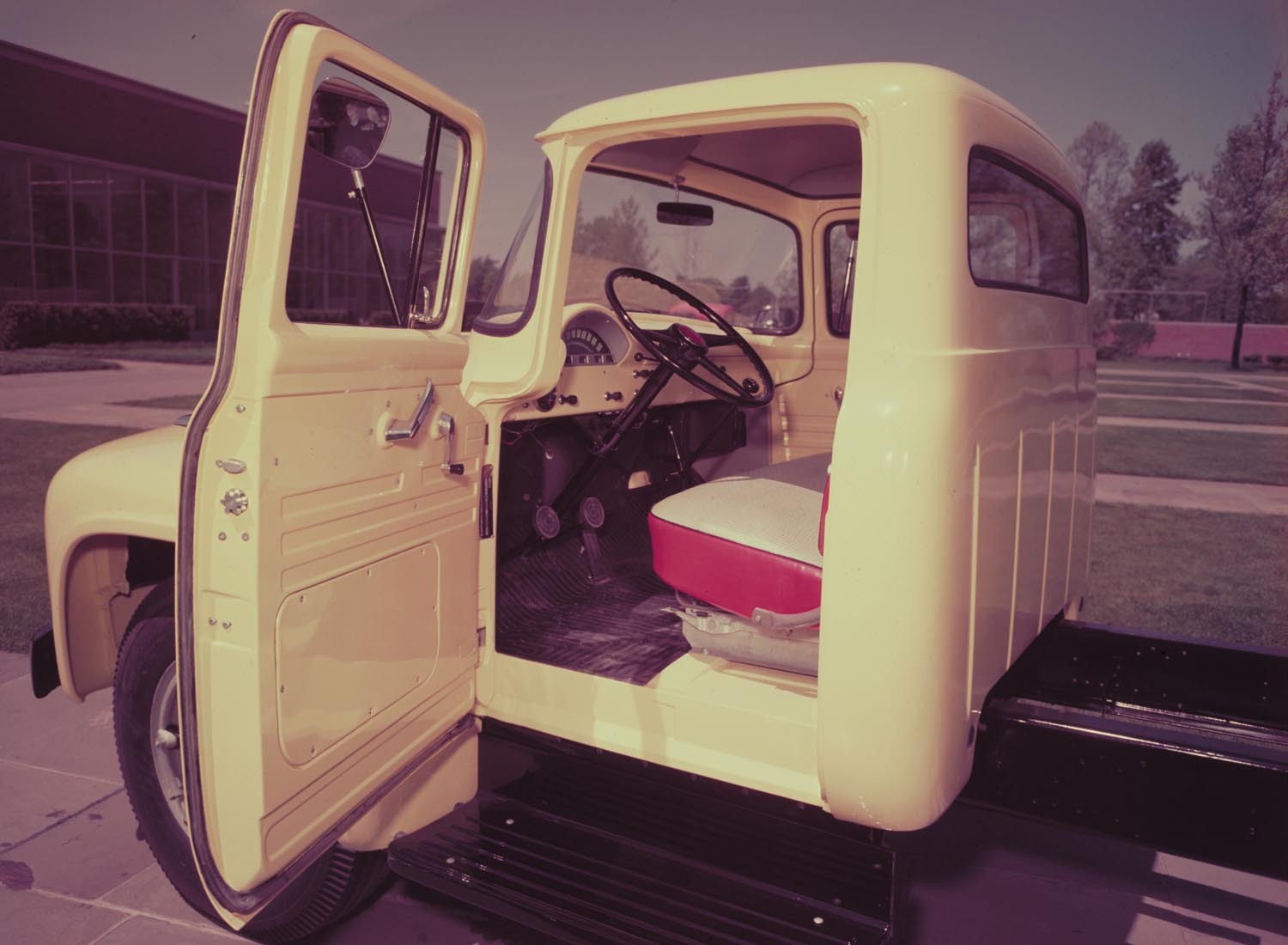 1956 Ford F 300 pickup interior  0401-1754