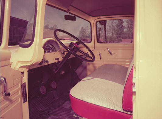 1956 Ford F 300 pickup interior  0401-1755