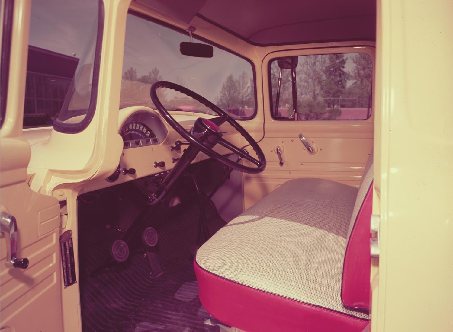 1956 Ford F 300 pickup interior  0401-1755