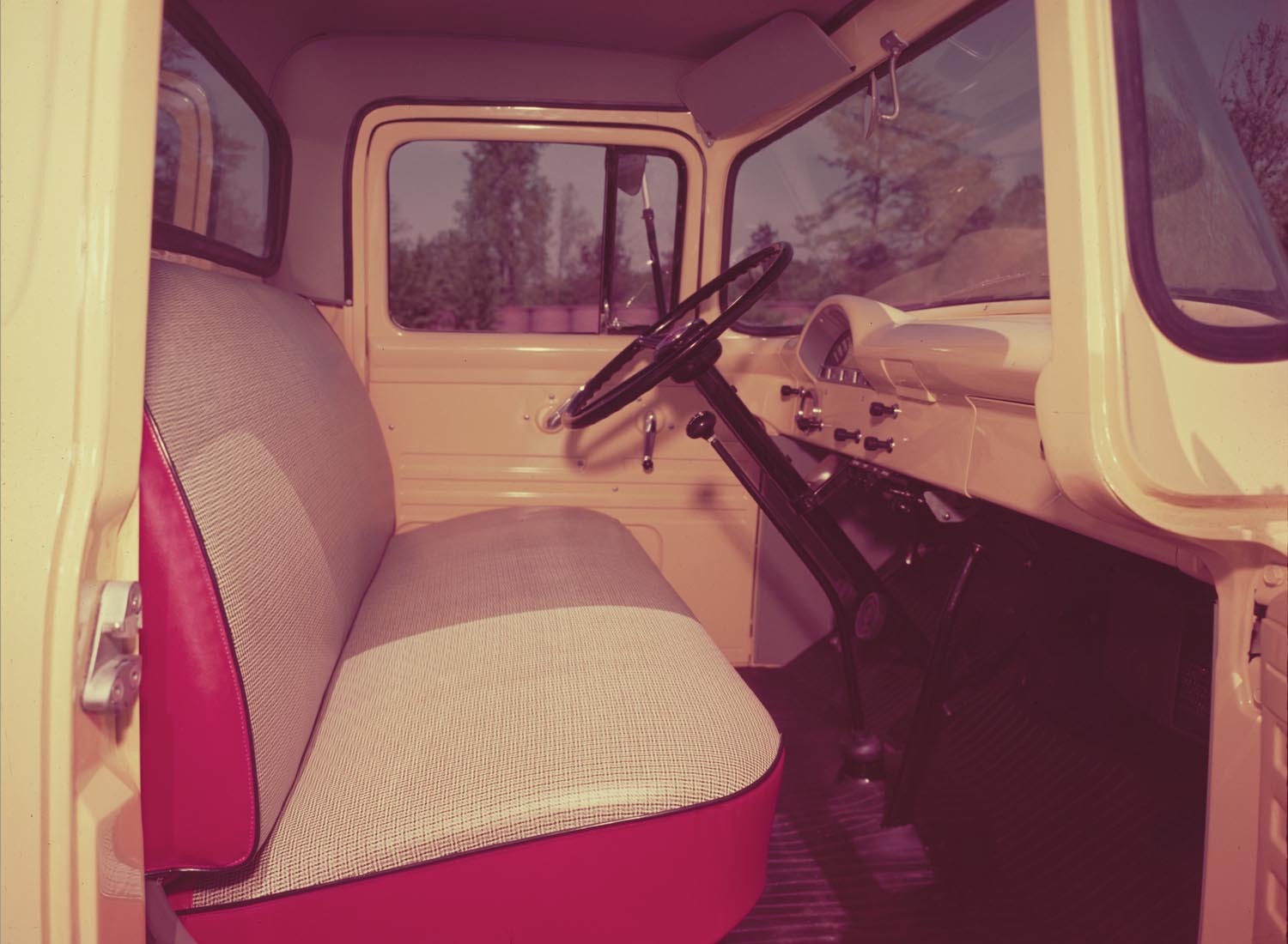 1956 Ford F 300 pickup interior  0401-1756
