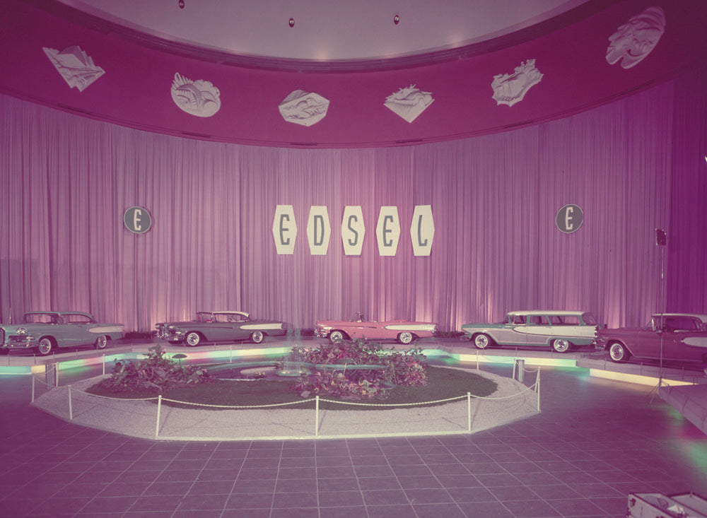 1957 Ford Rotunda 1958 Edsel display  0401-1859