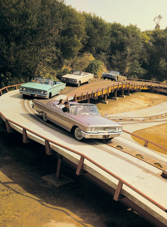 1963 Ford New York Worlds Fair display being teste  0401-2236