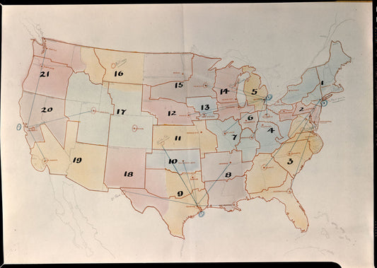 1948 Ford assembly plant location map 0401-5813