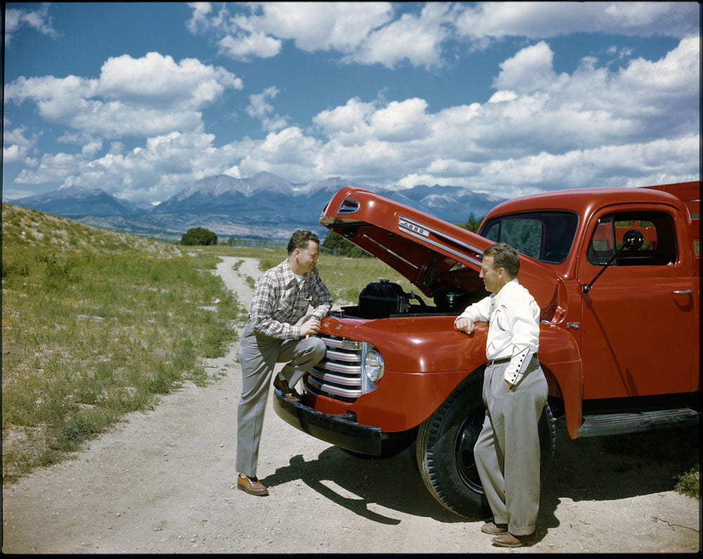 1948 Ford F 5 stake truck 0401-5831