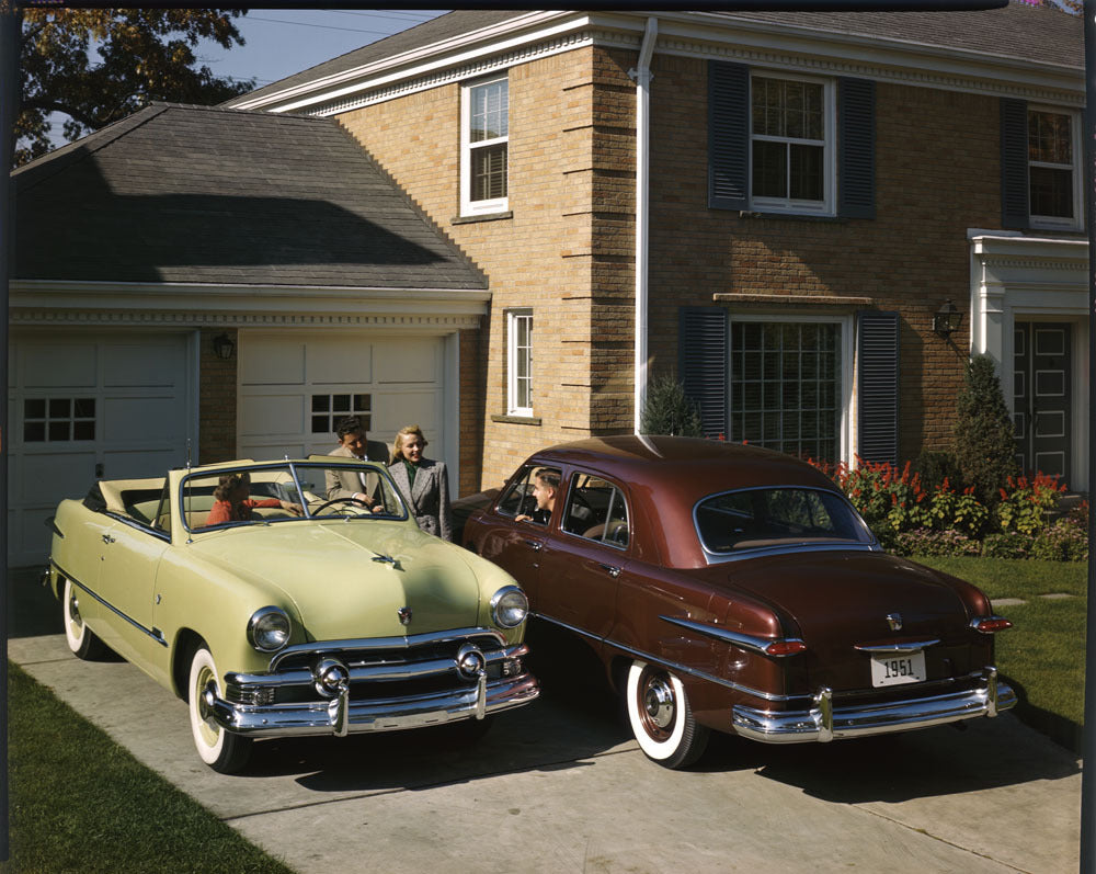 1951 Ford convertible and four door 0401-6029