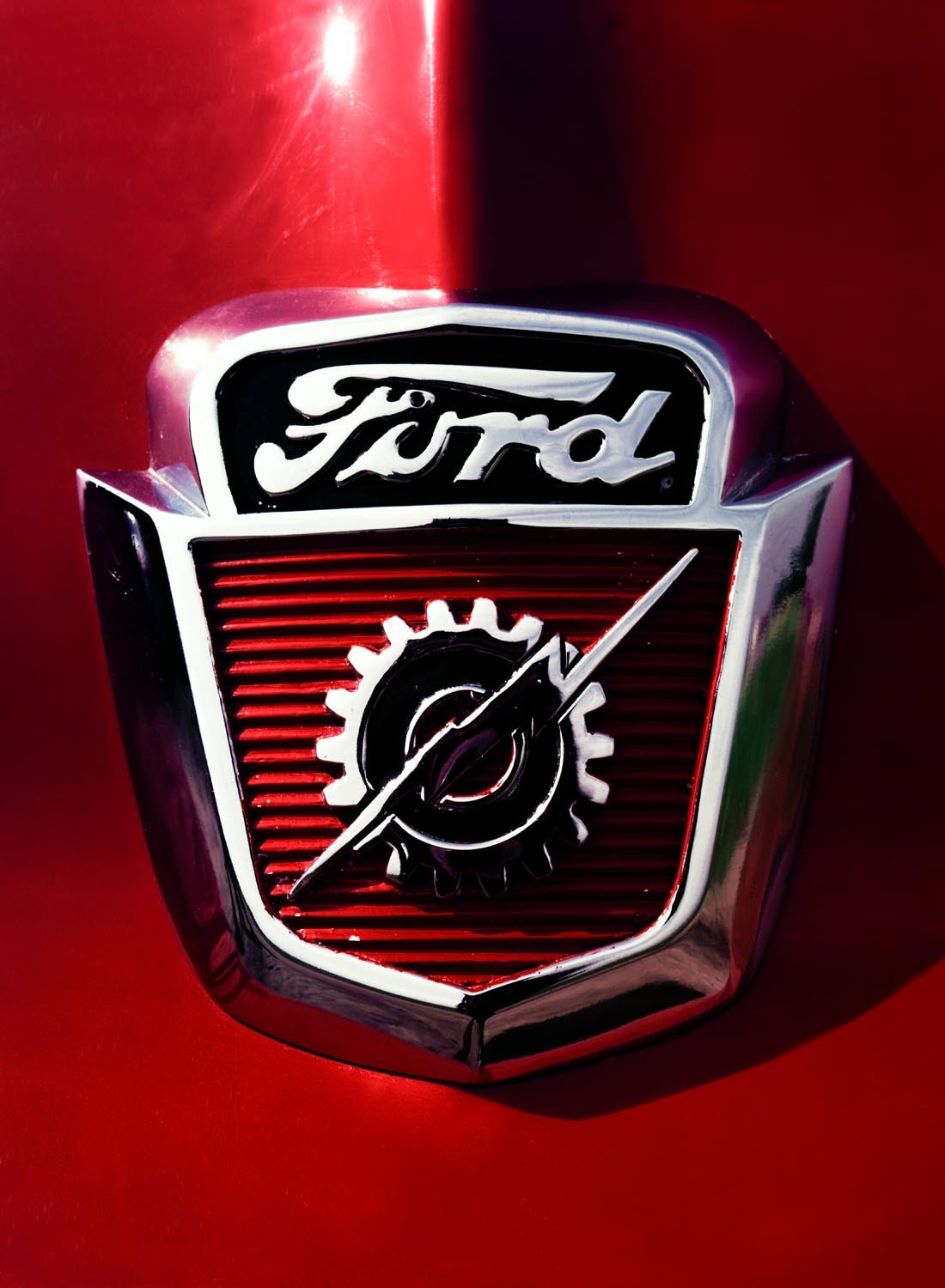 1953 Ford truck hood badge  0401-6260