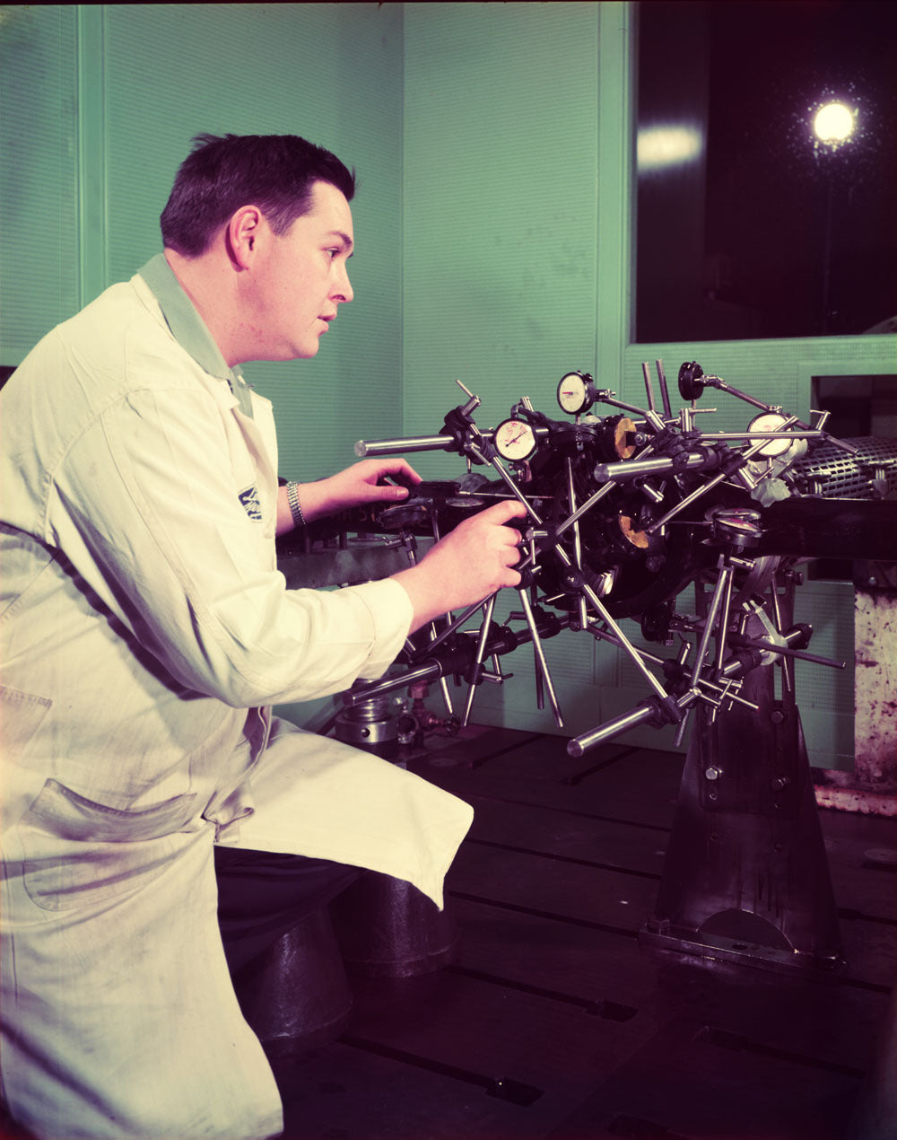 1954 Ford Dynamometer Building engine test 0401-6322