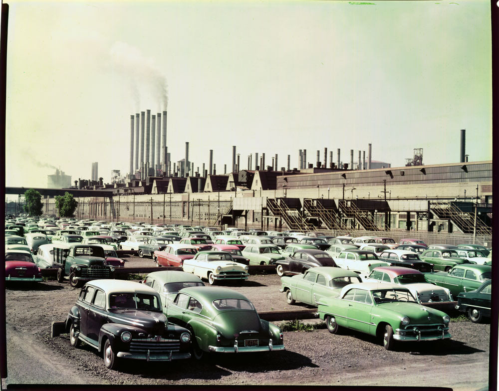 1954 Ford Rouge Complex Miller Road parking lot 0401-6359