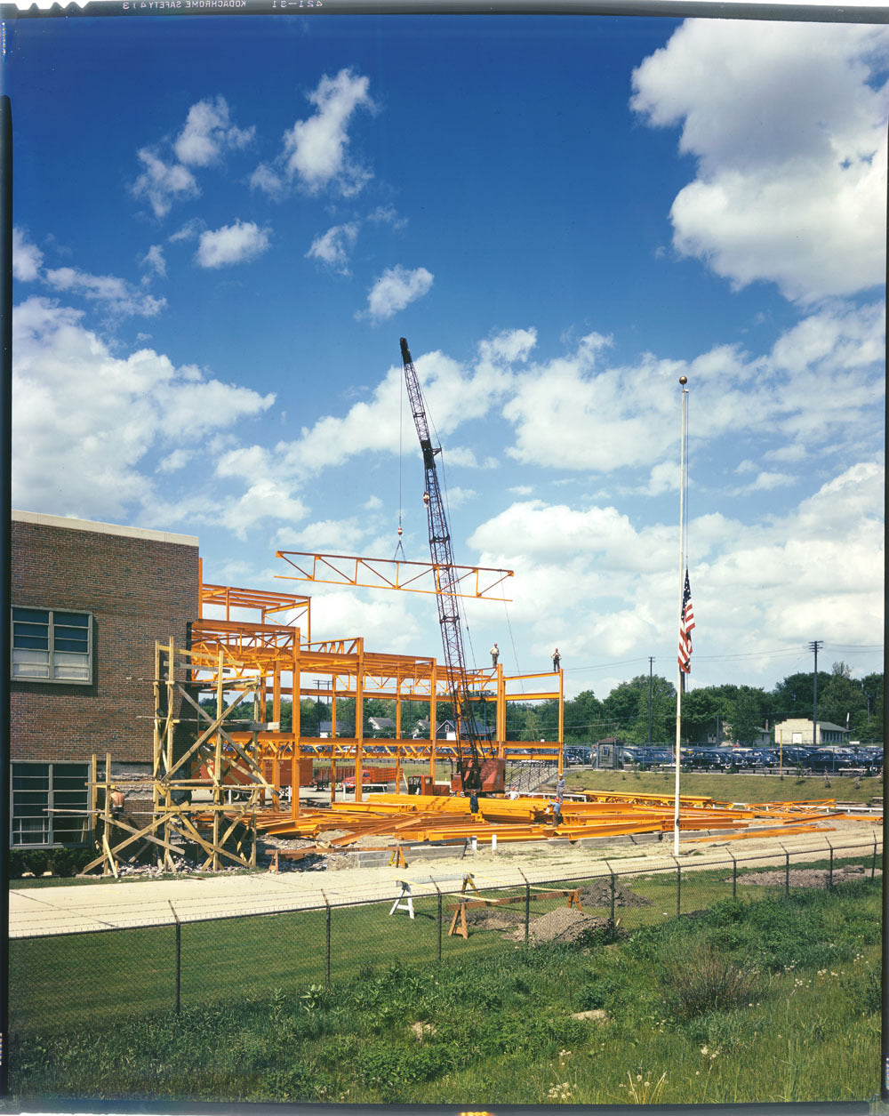 1955 construction progress unknown location 0401-6458