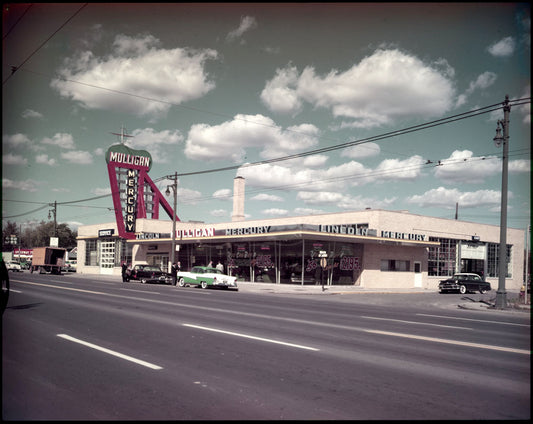 1955 Lincoln Mercury dealership Mulligan Detroit 0401-6607
