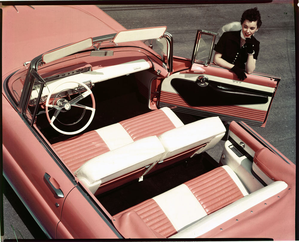 1956 Lincoln Premiere convertible interior 0401-6742