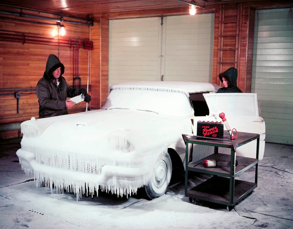 1958 Ford cold cell battery testing